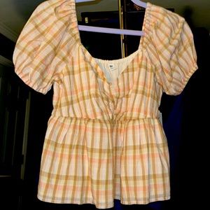 LAST CHANCE 🌟 Nordstrom NWT BP pink plaid Crop top! 🤩